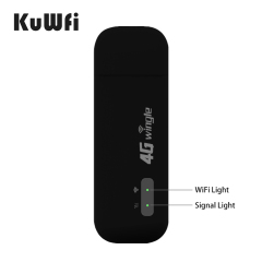 KuWFi 4G Modem WIFI Router USB Dongle LTE CAT4 up to 150Mbps Sim Card For Travel
