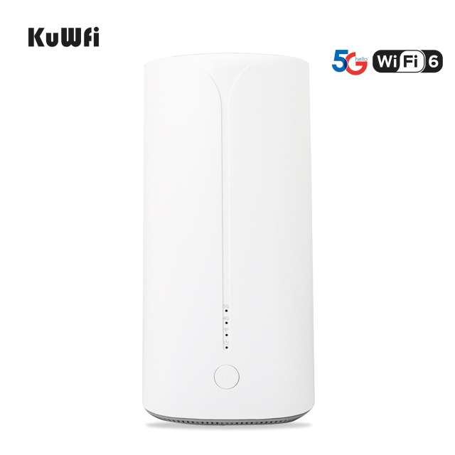 KuWFI 5G CPE Router 4G/5G SIM Card WiFi6 Dual Band NSA/SA Modem 5G Network Up to 3.0Gbps