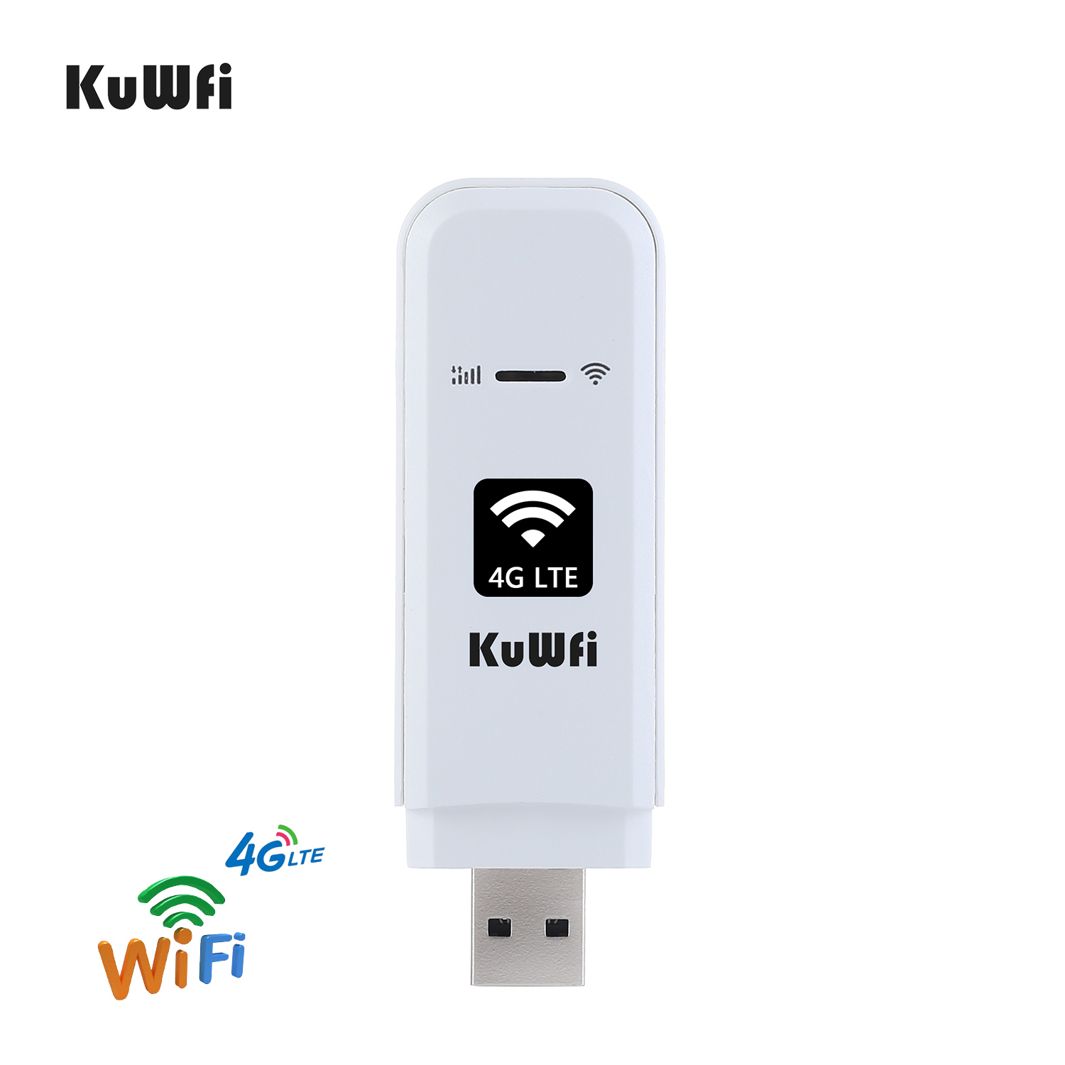 KuWFi 4G WIFI Modem Dongle Router 150Mbps Universal Unlocked 4G SIM Card WIFI Adaptor