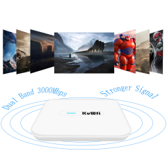 KuWFi Dual-band WIFI 6 Ceiling AP 3000Mbps MESH 2.5G WAN/LAN Wireless Access Point