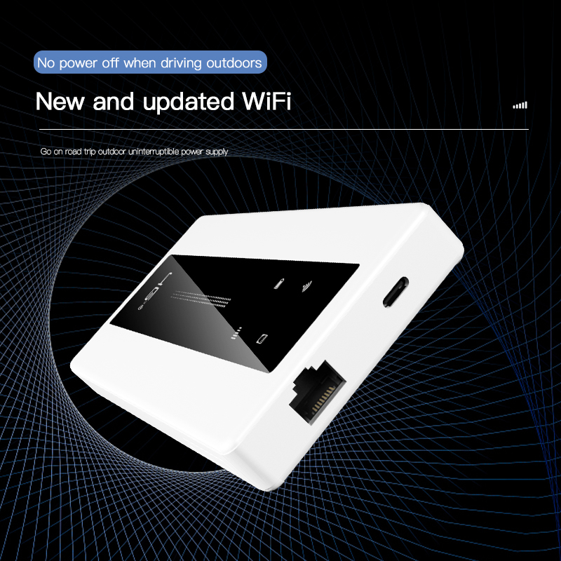 KuWFi 10000mAH Battery KuWFi Mobile Wifi Hotspot Rj45 4g LTE WiFi Router with TS9 Port