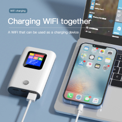 6000Mah Battery KuWFi Wifi Router 150mbps Pocket Wifi Router 4g Lte 10 Users Power Bank Modem 4g