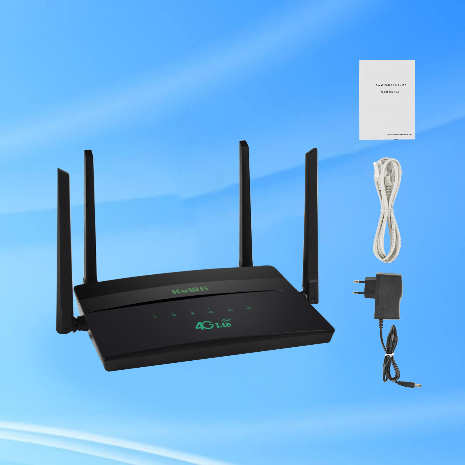KuWFi CAT6 Wifi Router Dual Band 1200mbps Lte 4g Wifi Router Unlocked Modem Wireless 4g Router with Sim Slot