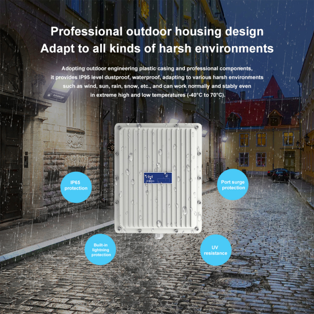 KuWFi 3000Mbps dual band 200-500meter QSDK OpenWRT IP67 Waterproof Gigabit outdoor access point