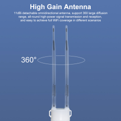 KuWFi 1200Mbps 100-300 meters wifi coverage IP65 waterproof Outdoor Access Point with 1000Mbps port