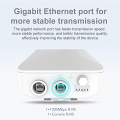 KuWFi Openwrt 1800Mbps Dual Band 100 -300meters IP65 Outdoor Gigabit Wireless Access Point