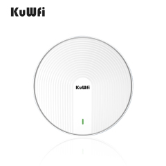 KuWFi Tri-Band 5400Mbps 2.5G WAN Remote Management LED Display Ceiling Access Point For Hotel Use