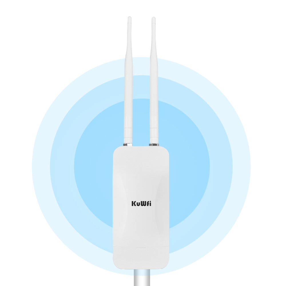 KuWFi 1200Mbps dual band seamless roaming gigabit RJ45 Port IP65 Outdoor waterproof wireless Access Point