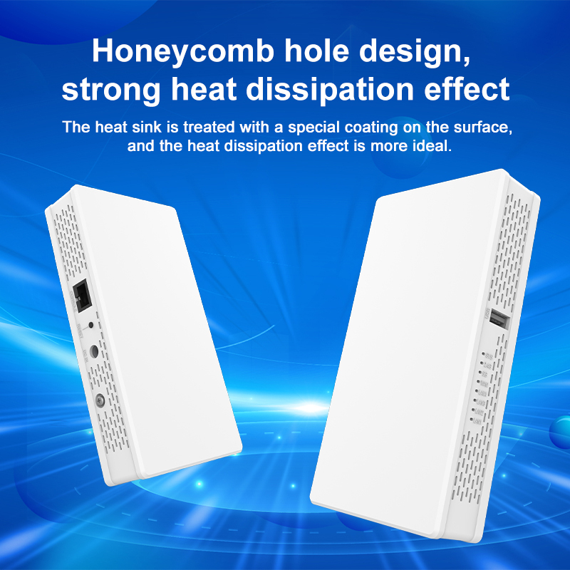 KuWFi Dual Band 3000Mbps Inwall Wifi ap Built in Antenna 128users Wireless Hotel in Wall Access Point for Indoor Use