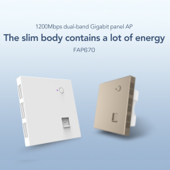 KuWFi WiFi6 1200mbps Dual Band 48V POE 128users Wall Mount Wireless in-wall access point for Home