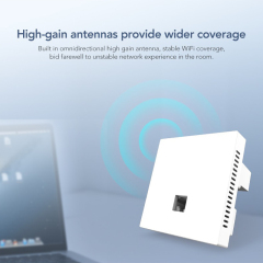 KuWFi WiFi6 3000Mbps Seamless Roaming Inwall ap 48V POE Built in Antenna VLAN Inwall Access Point
