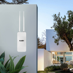 KuWFi 1200Mbps 2.4G&5.8G AP Repeater Mode 100Mbps RJ45 Outdoor Access Point with SMA Antenna