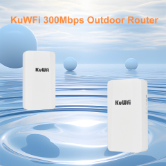 KuWFi 1km 2.4G Full Band Wifi Distance ip65 Point to Multipoint Wireless Elevator Bridge For wifi transmission