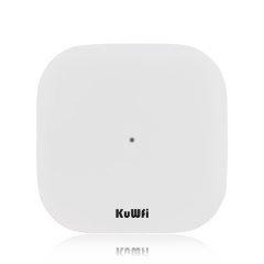 KuWFi 1800Mbps WiFi 6 Access Point Gigabit Mesh Wireless Ceiling Access Point for Office