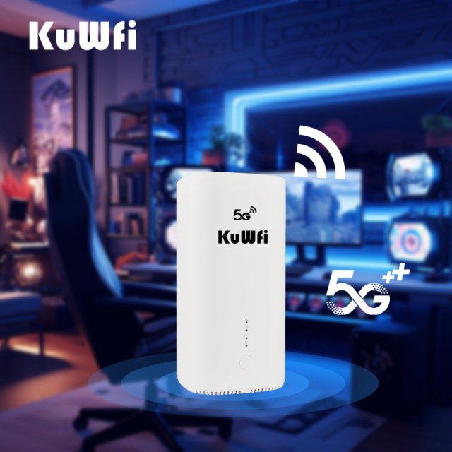 KuWFi 3000Mbps dual band VPN Office Home Lock Band indoor 5g Wifi6 Lte Wifi Router with 3*1000Mbps Port