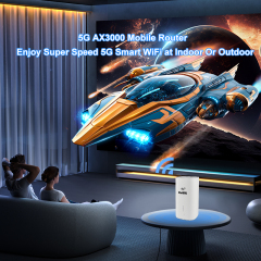 KuWFi 3000Mbps dual band VPN Office Home Lock Band indoor 5g Wifi6 Lte Wifi Router with 3*1000Mbps Port