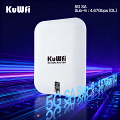 KuWFi 4.67Gbps High-Speed Connectivity 2.5G Port 48V TR069 ODU 5G LTE Wireless Router With SIM Card Slot