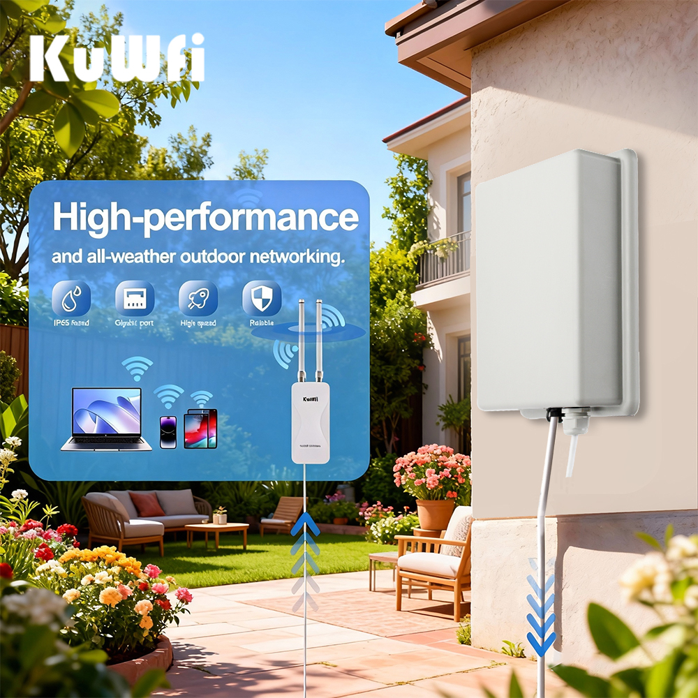 KuWFi 5g NSA SA OpenVPN TR069 Service 2.5GE Port Solar ODU 5g Network CPE SIM Card Router