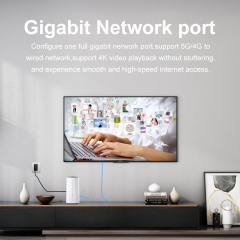 L2TP PPTP KuWFi 5g Cpe 3000Mbps Dual Band Modem Wifi6 128users Network 5g Sim Router with 2.5Gbps LAN Port