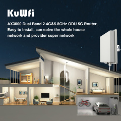 KuWFi 5g NSA SA OpenVPN TR069 Service 2.5GE Port Solar ODU 5g Network CPE SIM Card Router