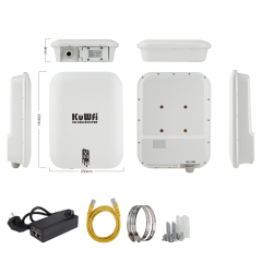 KuWFi 4.67Gbps High-Speed Connectivity 2.5G Port 48V TR069 ODU 5G LTE Wireless Router With SIM Card Slot