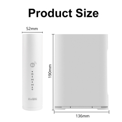 KuWFi Ax3000 Wifi6 2 Sim Card VPN P2TP Dual Band NFC Function 5g Sim Router with 2.5G Port