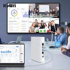 KuWFi Ax3000 Wifi6 2 Sim Card VPN P2TP Dual Band NFC Function 5g Sim Router with 2.5G Port