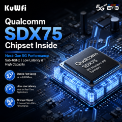 KuWFi SDX75 GRE/ WireGuard /Zerotier VPN Available NSA SA Dual SIM WiFi6 5G CPE Router