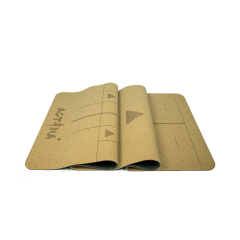Sustainable cork natural rubber yogi mat