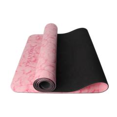 PU marble natural rubber yoga mat