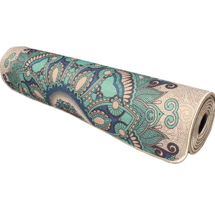 Hemp natural rubber yoga mat