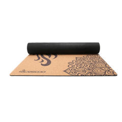 Eco-friendly cork natural rubber customized mat