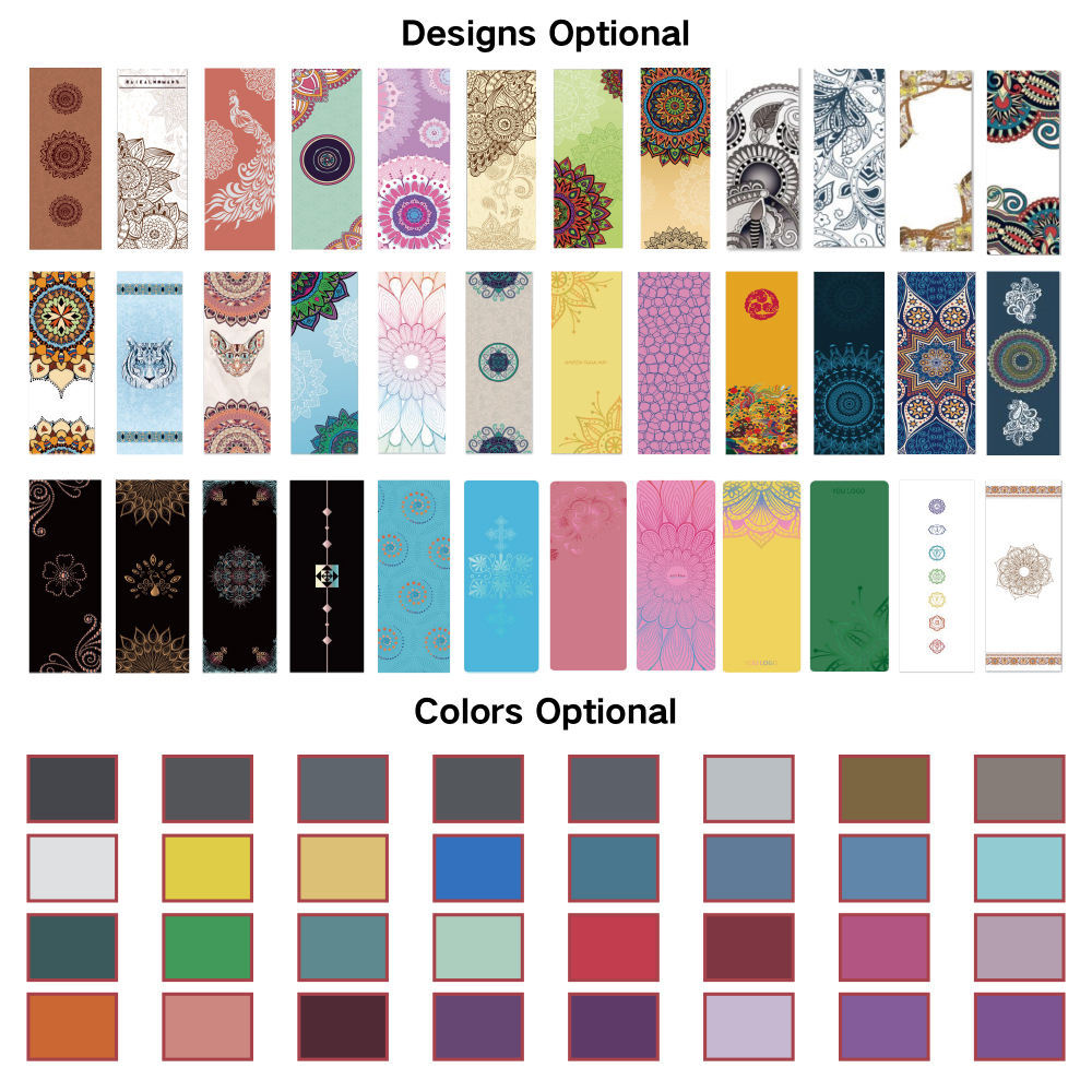 PU marble natural rubber yoga mat
