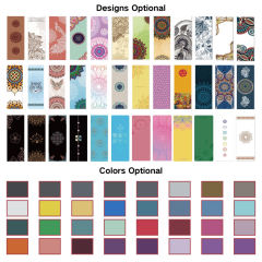 PU marble natural rubber yoga mat