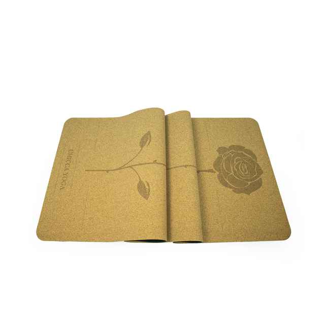 Pure ecological cork natural rubber yogi mat