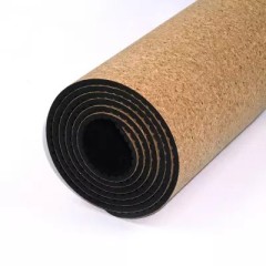Cork natural rubber yoga mat