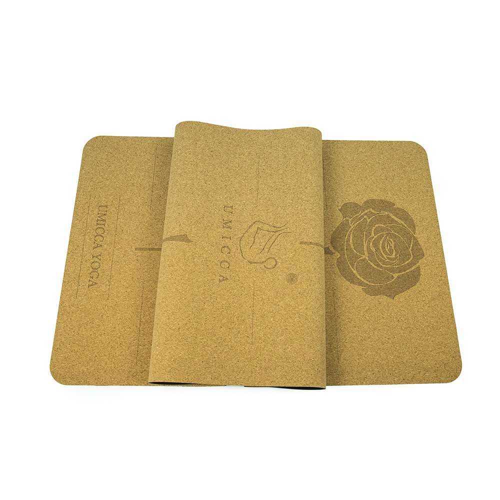 Pure ecological cork natural rubber yogi mat