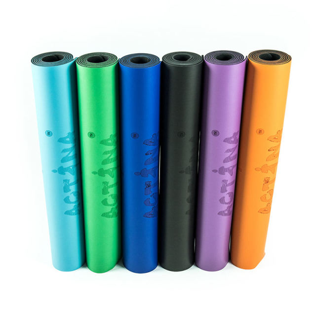 Customized PU sustainable natural rubber yoga mat