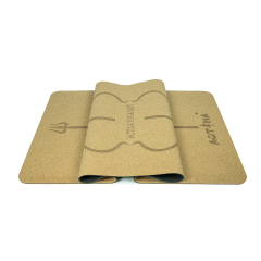 Pure ecological cork natural rubber yogi mat