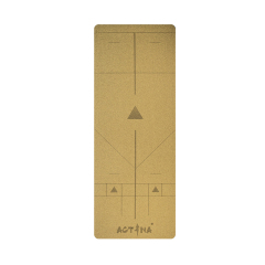 Sustainable cork natural rubber yogi mat