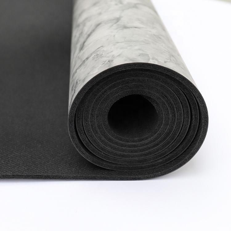 PU marble natural rubber yoga mat