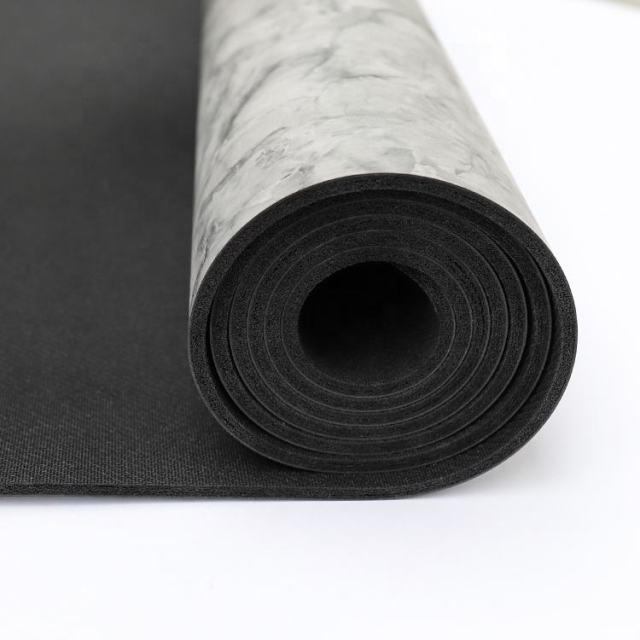 PU marble natural rubber yoga mat