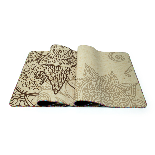 Hemp natural rubber yoga mat