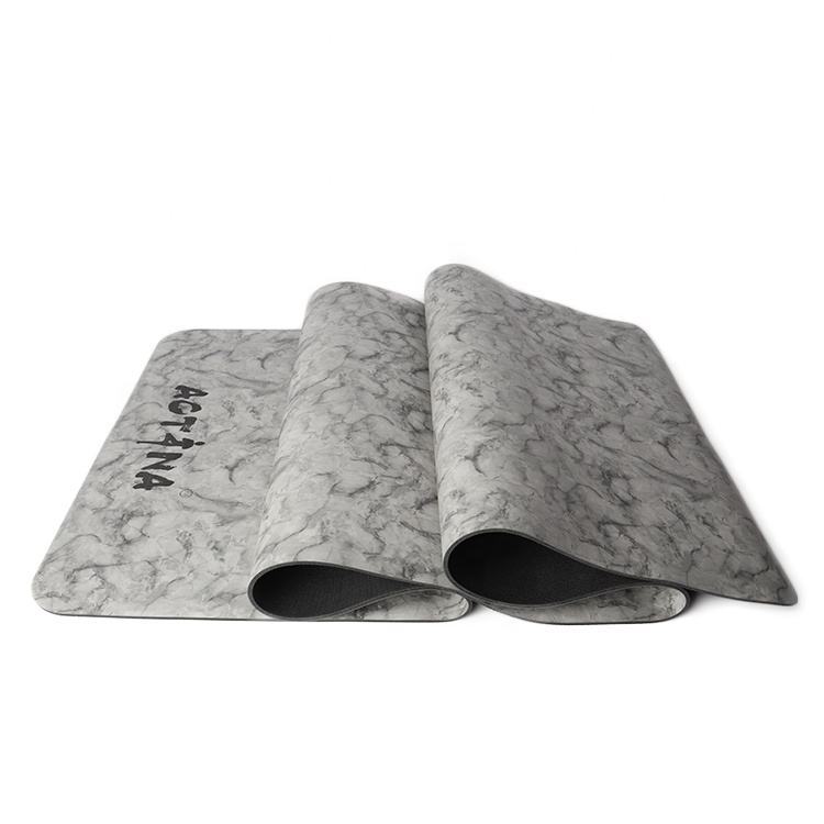 PU marble natural rubber yoga mat