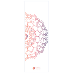 Customized PU natural rubber yoga mat with UV printing