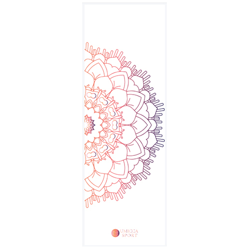 Customized PU natural rubber yoga mat with UV printing