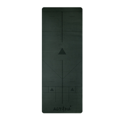 Customized PU sustainable natural rubber yoga mat with laser engraving