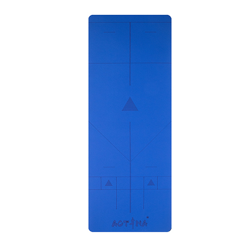 Customized PU sustainable natural rubber yoga mat with laser engraving