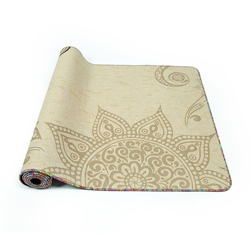 Hemp natural rubber yoga mat