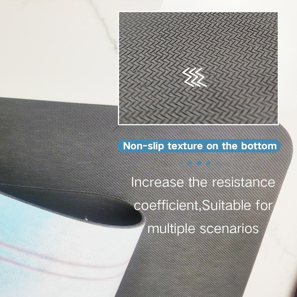 Customized PU sustainable natural rubber yoga mat with UV printing